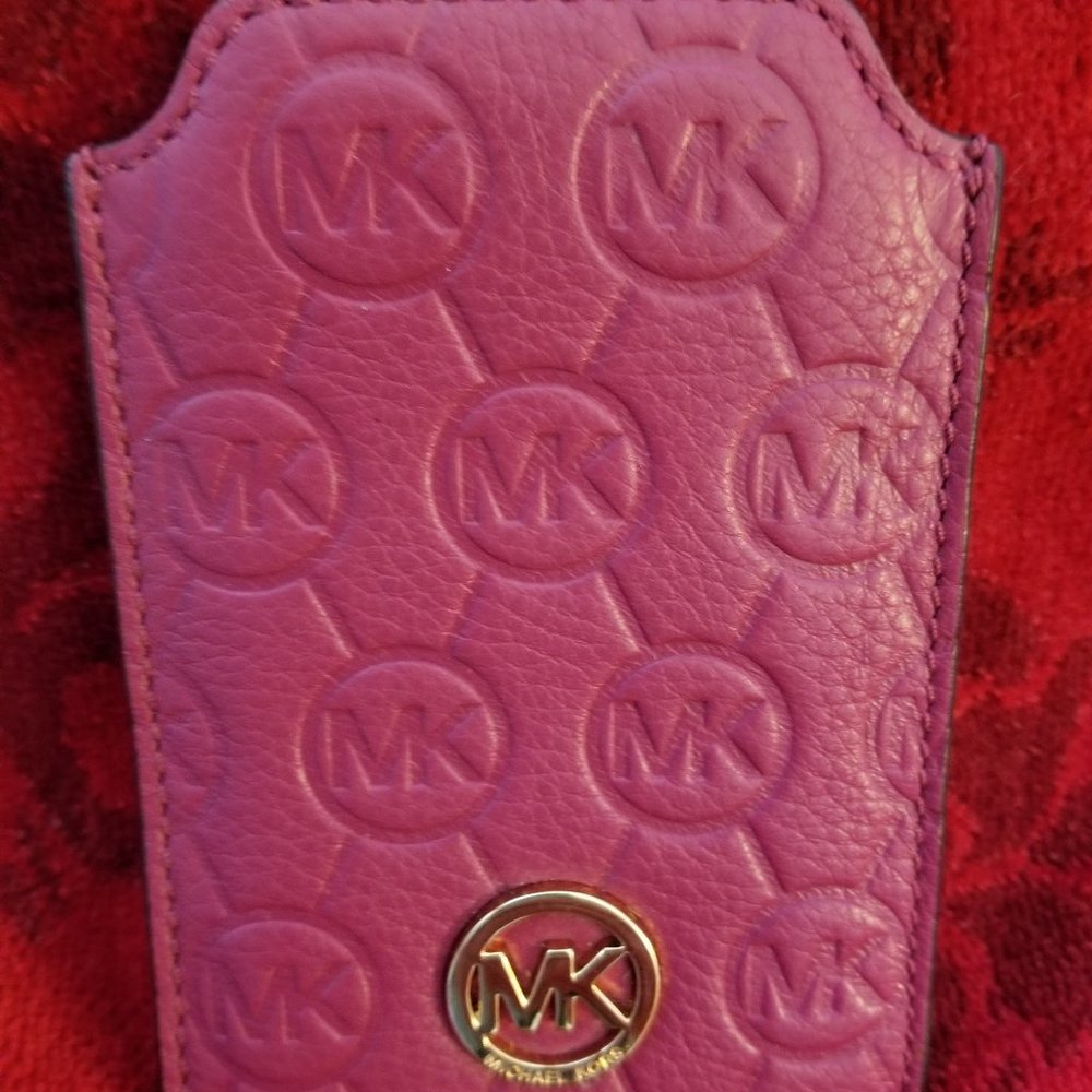 Michael Kors Pink Leather Card Holder